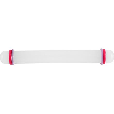 Rouleau à pâtisserie antiadhésif en plastique de 23 cm avec anneau, outil de cuisson pour fondant, gâteaux et biscuits (1/5)
