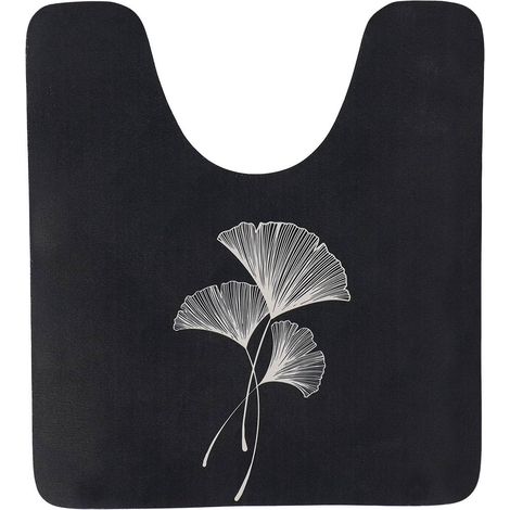 Weiche absorbierende wc-konturmatte 45x50 cm - zen gingko - Tendance (1/2)