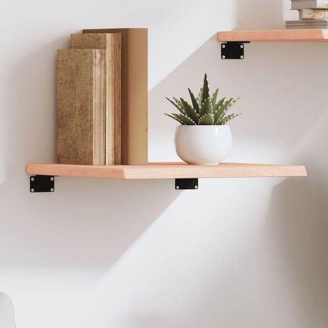 Estante de pared madera maciza de roble sin tratar 40x40x2 cm vidaXL (1/5)