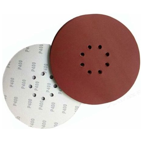 Pair Disque abrasif de ponceuse Ø225 mm Lot de 60 disques Granularité P40/60/100/120/180/240 Pour ponçage bois, béton et plastique - 60pcs (1/5)