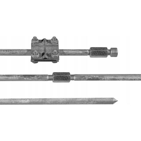 ELETTRODO DI MESSA A TERRA COMPLETO PIEGHEVOLE OC 2X1.5M ZINCATO R.8055G