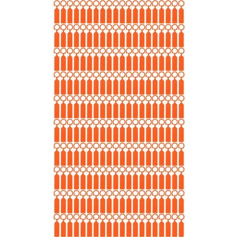 100pcs étiquette d'arbre de plante étiquettes de fleurs suspendues signe marqueurs accessoire de jardinage 11x2.4cmorange (1/5)