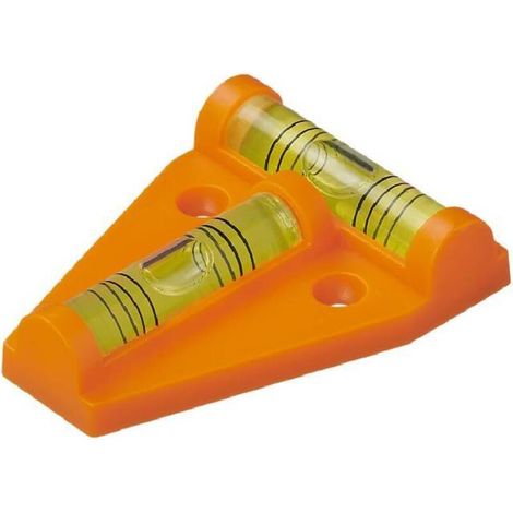 341215 Niveau triangulaire avec aimant, orange (1/4)