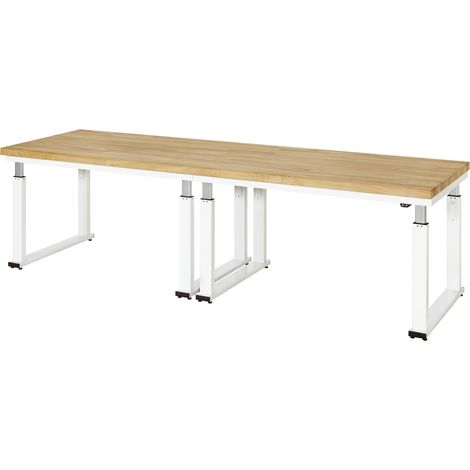 STIER Elektrisch Höhenverstellbare Werkbank Premium BxTxH 3000x900x740-1140 mm (1/5)