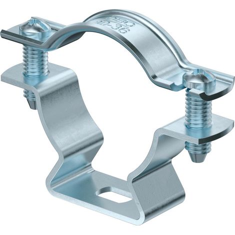 OBO Bettermann Abrazadera distanciadora con orificio oblongo 30-36mm Acero cincado electrolíticamente, 1362776