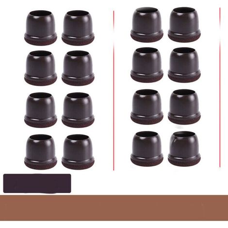16-teiliges Set Stuhlbeinschoner, verschiedene Durchmesser, Stuhlkissen mit verdicktem Filz, elastische Bänder, passend für Stühle, Sofas und Tische