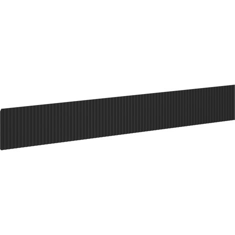Mexen Rivel avant pour corps de meuble de salle de bain rainuré 140 x 20 cm, noir mat - 91A20-1400-235-1-71 (1/2)