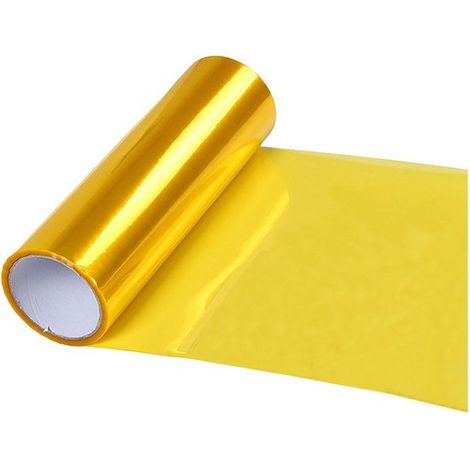 30cm x 200cm Yellow Car Lighting Vinyl Film Headlight Taillight Fog Light Protective Cover Sticker Color Changing Car Light (1/3)