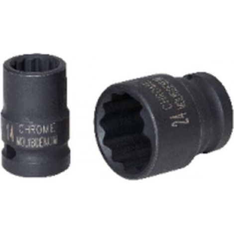 KS Tools 1/2 12-kant-Kraft-Stecknuss, kurz, 14 mm