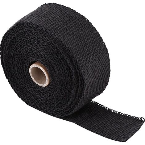 Ruban isolant thermique haute température 16FT noir pour tuyau d'échappement voiture moto (1/5)