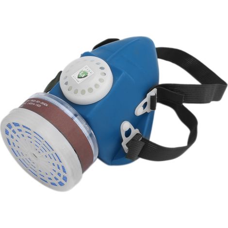 Masque demi-visage Ortviai 3406001 caoutchouc filtre charbon actif anti-benzène gaz toxiques (1/3)