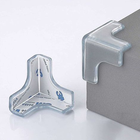 Table Corner Protectors, 20pcs Transparent Corner Protectors, Corner Guards, Shockproof Corner Protectors for Tables and All Sharp Furniture for Children and Babies (1/5)