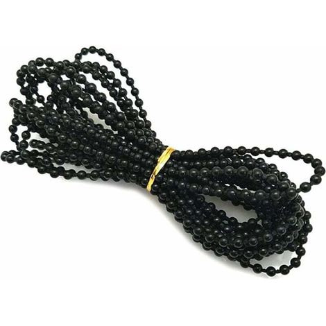 Ulisemchaîne de Perles aveugles,chaîne Aveugle Verticale,Stores verticaux Accessoires Perles chaîne pour Les raccords de réparation de pièces de Rechange pour Stores enrouleurs (Noir) (1/4)