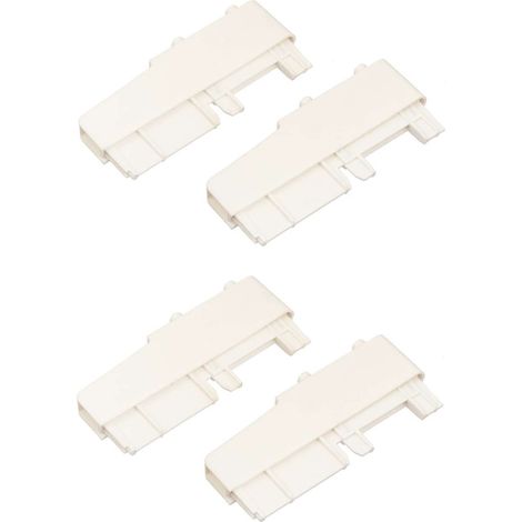 4x Embout séparateur croisé pour tiroir à clipser sur le séparateur transversal en PVC blanc Organisateur Cuisine Salle de bain Chambre Organisation Rangement