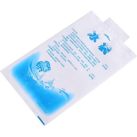 Pochette de glace réutilisable 400 ml pour premiers soins, soulagement des douleurs sportives et blessures, pack de froid thérapeutique. (1/2)
