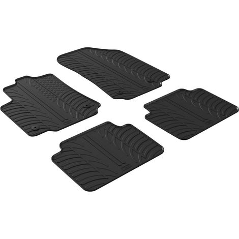 Set tappeti su misura in gomma - compatibile per  Citroen C3 Aircross (10/1707/24)