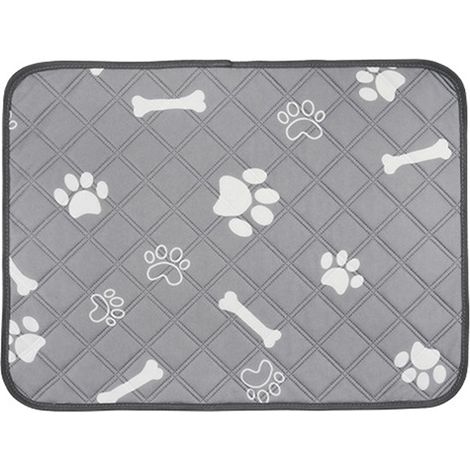 Coussinets de pipi lavables pour chien, motif osseux, absorption d'eau réutilisable, empêche le glissement, imperméable et respirant, entraînement pour animaux de compagnie 60 X 45 cm/39,4 17,7 pouces (1/5)