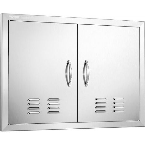 Porte d'Accès pour Barbecue Double Porte de Cuisine Extérieure (1/5)