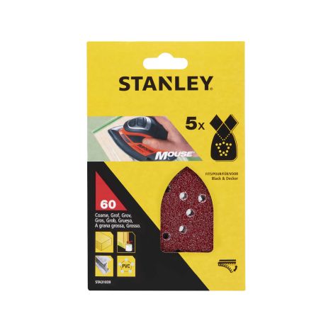 STANLEY STA31039 5 FOGLI VELCRO P/MOUSE 60 G