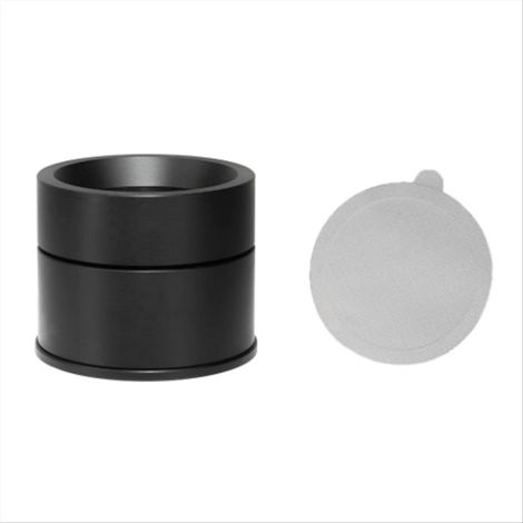 54mm café dosage tasse aluminium alliage anti Flying facile nettoyage café poudre Feeder tasse pour 8 noir (1/5)