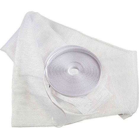 GBST150BI Mosquitera universal STARKEN 150x180cm poliéster y cierre Color: Blanco