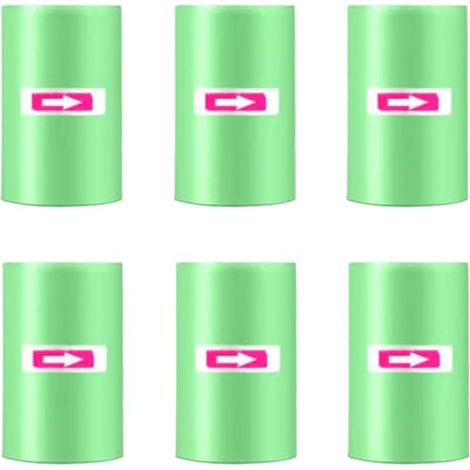 6 x 15 Sacchi per la spazzatura - Piccolo sacco per la spazzatura dell'auto, antistrappo e anti-liquido, confezione da 6