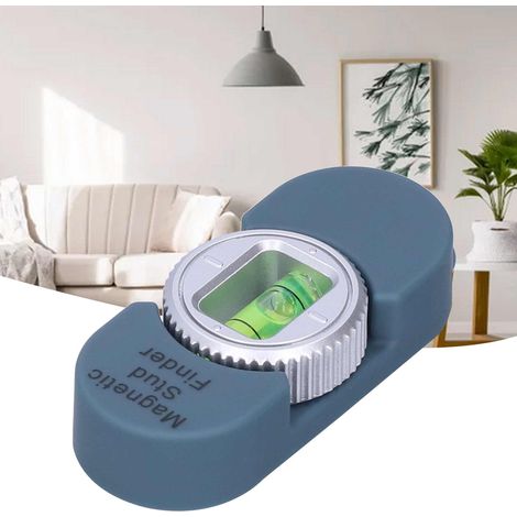 Détecteur de montants magnétique portable avec niveau à bulle pour clous et vis en acier (gris) (1/5)