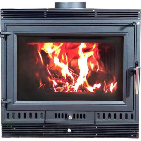 Poêle à bois AURORA 70 VENT 10,4 kW – Capacité jusqu’à 225 m³ – Dimensions H.65 x l.43 x P.70 cm – Évacuation 180 mm – Fonte intégrale (1/3)