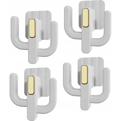 Elegante set di 4 ganci da parete per scarpe, adatti per pantofole e scarpe.