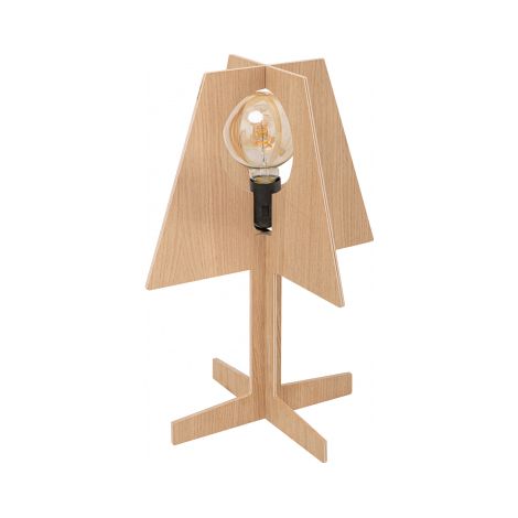 Zumaline OAK Tischlampe, Holz, 1x E27 (1/2)