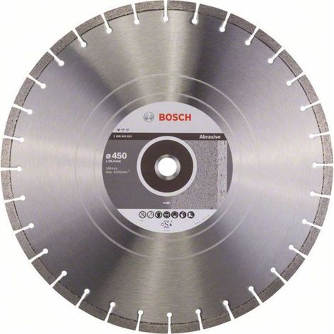 Disque à tronçonner diamanté Bosch Standard pour abrasif 450 x 25,40 x 3,6 x 10 mm