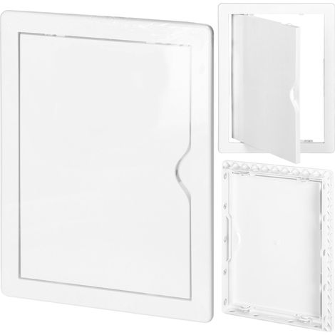 Trappe de visite blanche ABS - 15 x 30 cm - Pratique et esthétique - Accès facile (1/5)