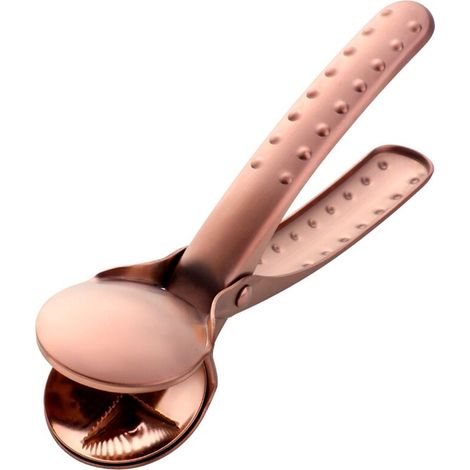 Pince à châtaignes en acier inoxydable, casse-noix en métal, outil pour couper les coquilles, ustensiles de cuisine, or rose (1/5)