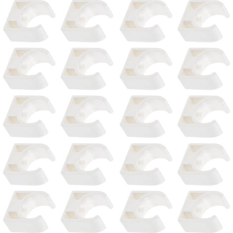 Supports de montage moteur électrique, 20 pièces en plastique blanc, forme U, légers et durables, compatibles avec moteurs 130 et 140, idéaux pour la construction de jouets et (1/5)
