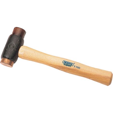 Draper 680g Copper-Rawhide Mallet - Heavy-Duty Copper and Rawhide Faced Hammer for Professional and DIY Use (1/5)
