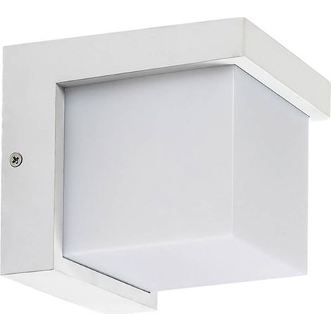 Lampada da parete ANDELLE LED 10W 3000K IP54 plastica bianca H:11,5cm L:11,5cm (1/5)
