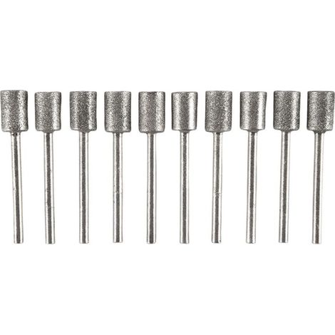 10 pièces forets diamant tête 1/8 tige 8mm pour outils rotatifs meuleuse (1/2)