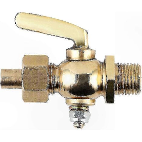 Robinet d'essence en laiton 1/4-1/4 BSP pour motos anciennes (1/2)