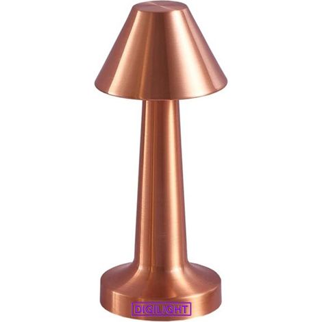 Lampe de Table Sans Fil, Lampe LED tactile rechargeable, Luminosité à 3 Niveaux pour Table Basses/Restaurants/Chambre - Digilamp (1/4)