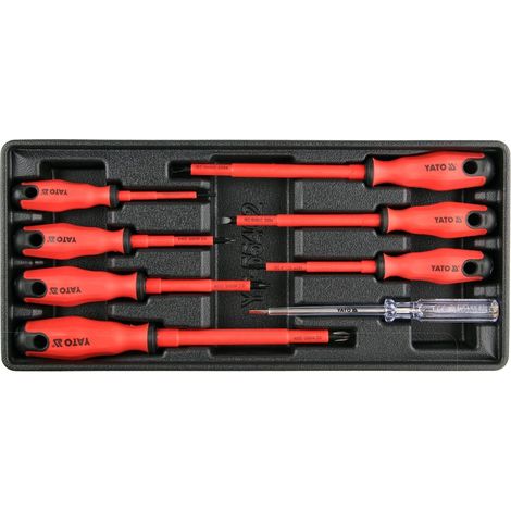 Inserto per cassetto con cacciavite isolato da 8 pezzi YT-55462 YATO (1/2)