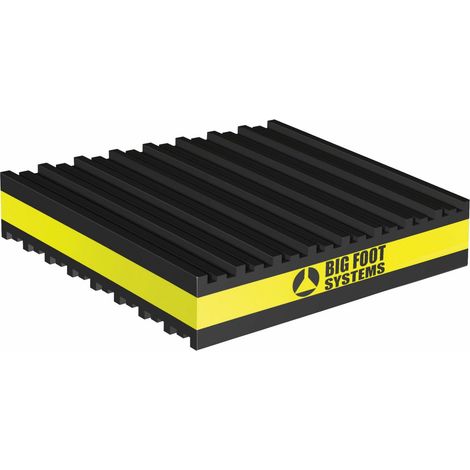 Plaque anti-vibratoire 102 x 102 mm – Mousse élastomère – Charge max 340 kg – Anti-dérapante pour chantiers humides – Salina