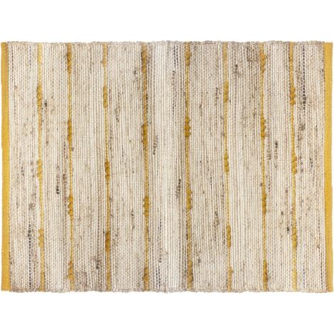 Tapis jute 60x90 cm Ray ocre (1/3)