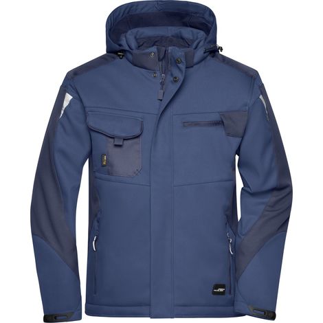 James & Nicholson Professionelle Softshelljacke mit Innenfutter JN824 Gr. 6XL navy/navy (1/4)