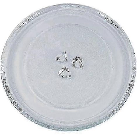 Plateau tournant universel pour micro-ondes en verre avec 3 fixations, 24,5 cm (1/5)