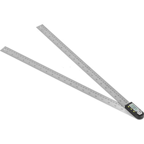 Digitaler Winkelmesser mit Lineal 200–500 mm, 2-in-1-Winkelmesser und Goniometer, digitales Winkelmessgerät mit Display für Kraftfahrzeuge (500 mm), Winkelmesser