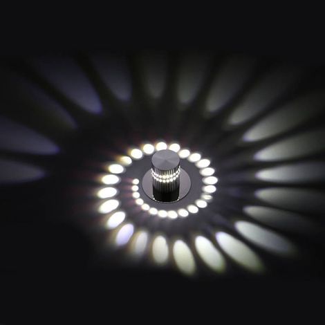 Applique murale LED 3W en aluminium pour salle de bain, couloir, escalier, lumière blanche positive, très populaire, installation encastrée (1/5)