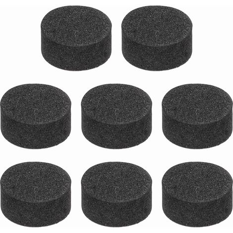 8 Pcs Patins D'Isolation pour Enceintes Unilatéraux, 10mmx5mm Base Anti-Dérapante en Mousse Absorption des Chocs Patins pour Pieds D'Amplificateur Tapis pour Pieds, Noir (1/5)