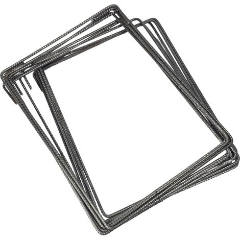 étriers d'armature pour construction, fil 15x15 de 6 mm (1/5)