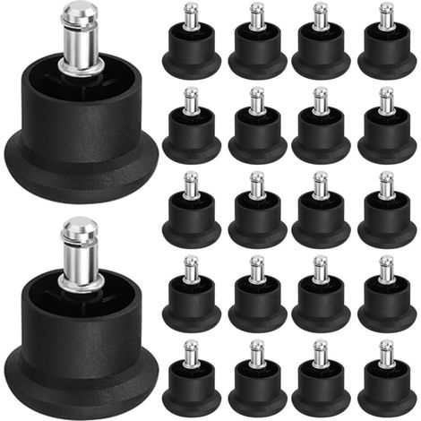 PRETYZOOM Lot de 15 protège-pieds chaise bureau noirs (1/5)