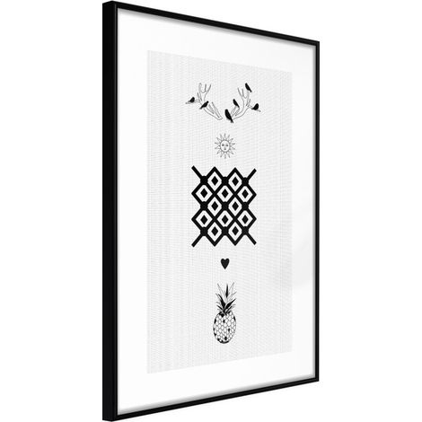 Affiche Murale Encadrée "Creativity" 21 x 30 cm Noir